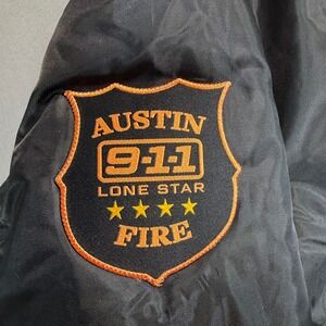 New Vtg 9-1-1 Lone Star Austin Fire Dept Cast & Crew Wrap Gift Bomber Jacket L